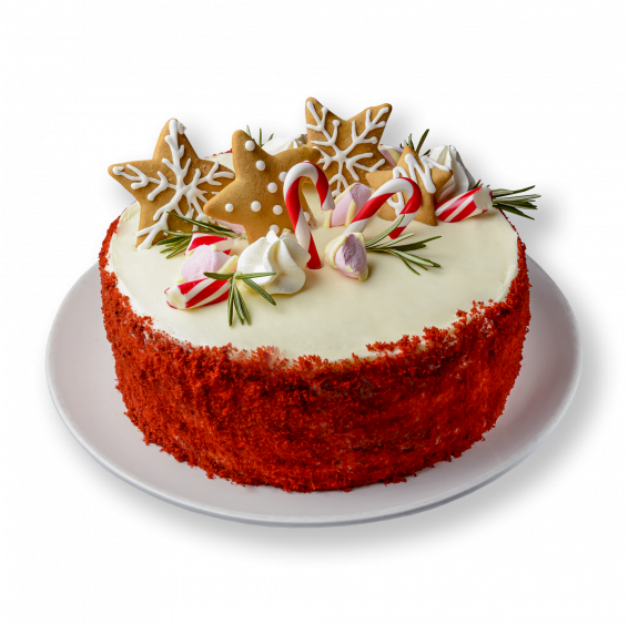 ЦІЛИЙ ТОРТ ЧЕРВОНИЙ ОКСАМИТ