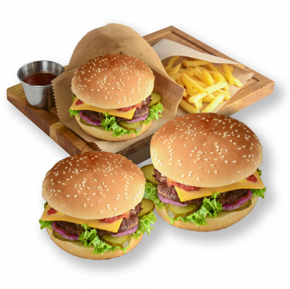 АКЦІЯ БУРГЕР З ХРУСТКИМ ФІЛЕ 2ШТ + 1ШТ В ПОДАРУНОК