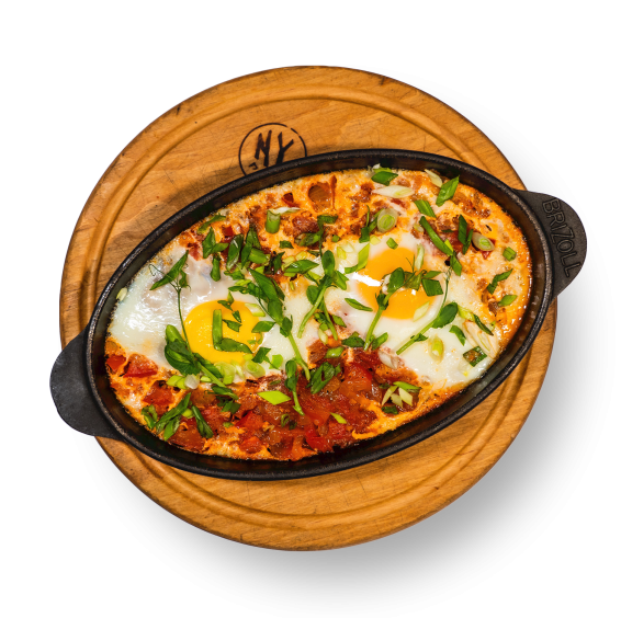 ШАКШУКА З МʼЯСНИМ ФАРШЕМ