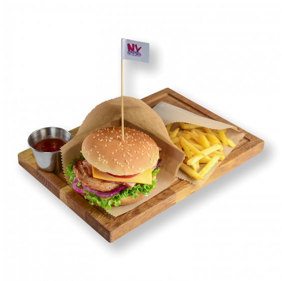 БУРГЕР  З ХРУСТКИМ ФІЛЕ