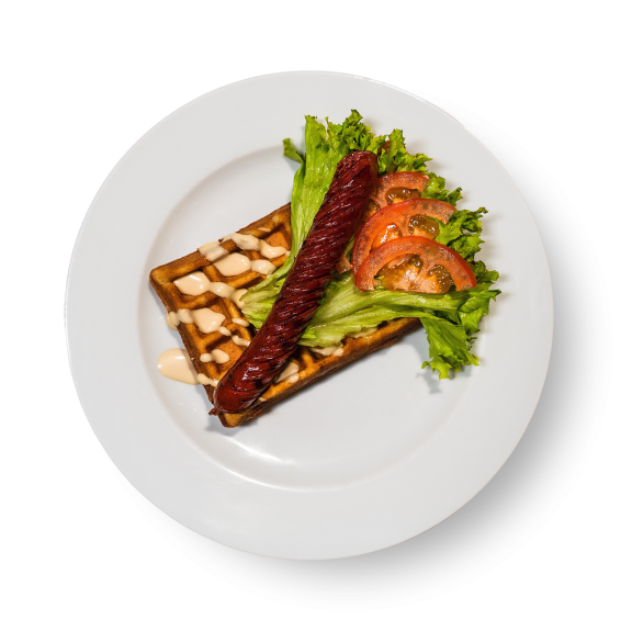 ВІДЕНСЬКІ ВАФЛІ З КОВБАСКОЮ-ГРИЛЬ