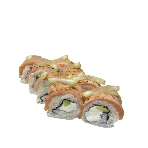 Рол Філадельфія з запеченим лососем